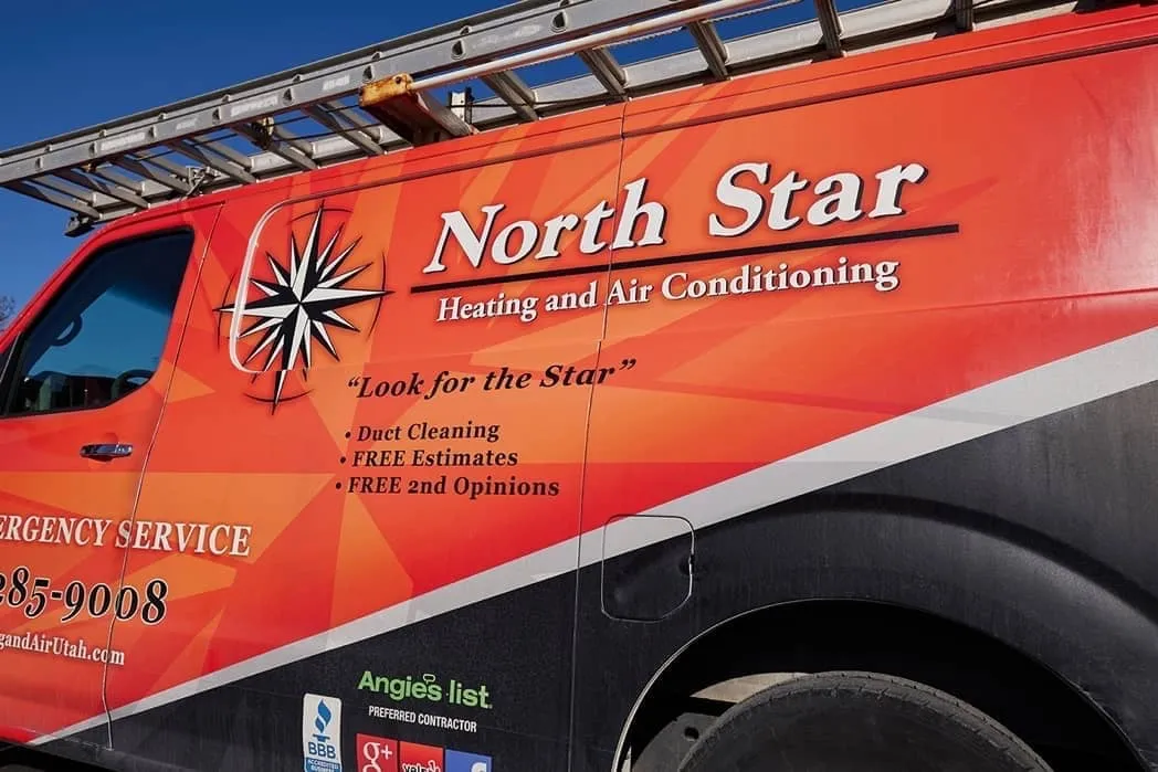North Star Heating & Air Conditioning service truck